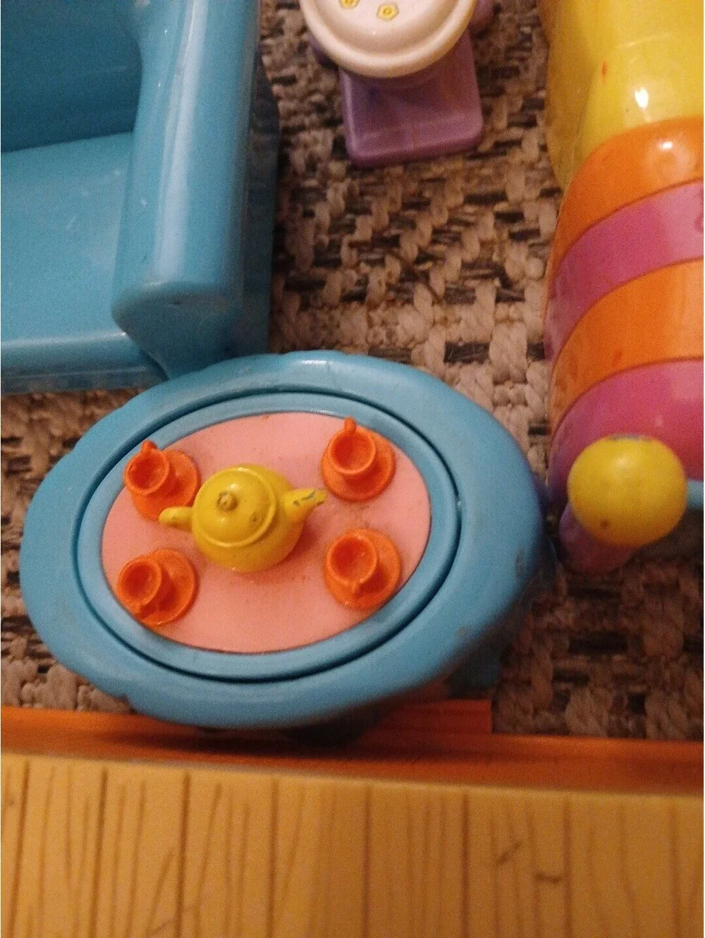 Vintage Mattel Dora the Explorer Doll House Figures & Dollhouse Furniture Lot